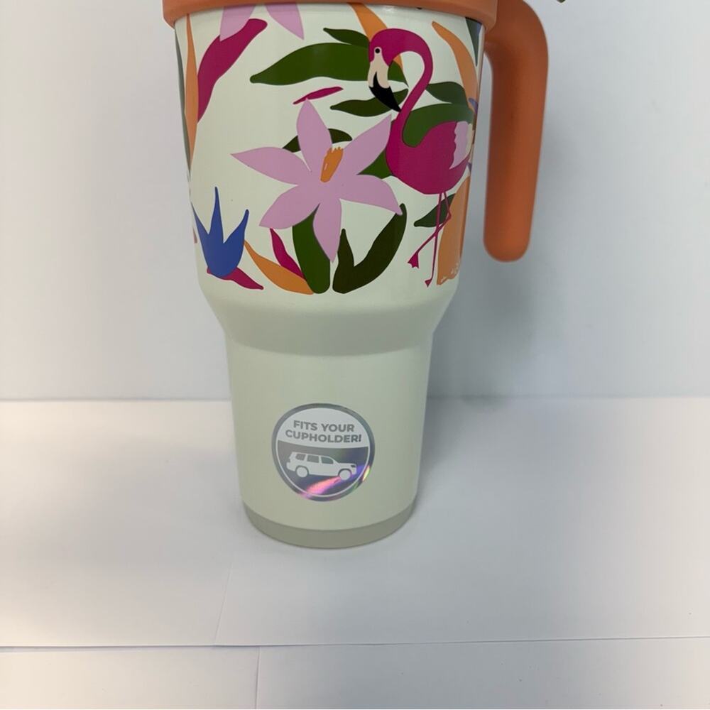 Reduce 40oz Cold 1 Vacuum Insulated Tumbler Mug Stainless Steel flamingo - Picture 11 of 12